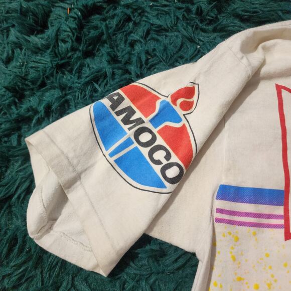 Vintage 1992 Bill Elliott Budweiser NASCAR Tee “Horsepower” XL USA Made 23x30 - Picture 8 of 10